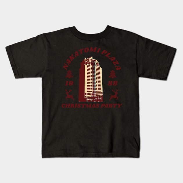 nakatomi plaza christmas 1988 - vintage Kids T-Shirt by Suarezmess